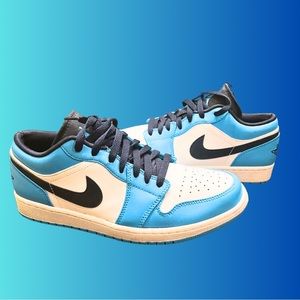 Nike Air Jordan 1 Low UNC 2021 Obsidian/University Powder Blue/White Men’s 9.